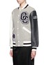 Front View - Click To Enlarge - OPENING CEREMONY - OC' leather sleeve classic varsity jacket