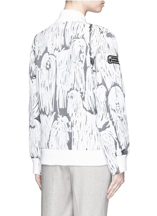 Back View - Click To Enlarge - OPENING CEREMONY - 'Komondor' quilted jacquard varsity jacket