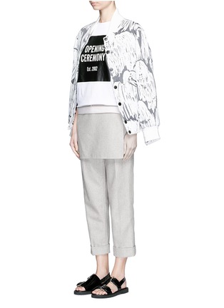 Figure View - Click To Enlarge - OPENING CEREMONY - 'Komondor' quilted jacquard varsity jacket