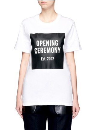 Main View - Click To Enlarge - OPENING CEREMONY - OC' mirrored logo T-shirt