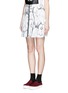 Front View - Click To Enlarge - OPENING CEREMONY - 'Komondor' quilted jacquard mini zip skirt