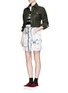 Figure View - Click To Enlarge - OPENING CEREMONY - 'Komondor' quilted jacquard mini zip skirt
