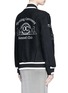 Back View - Click To Enlarge - OPENING CEREMONY - 'Kennel Club' wool blend felt varsity jacket