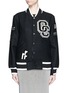 Main View - Click To Enlarge - OPENING CEREMONY - 'Kennel Club' wool blend felt varsity jacket