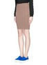 Front View - Click To Enlarge - OPENING CEREMONY - Check stretch knit pencil skirt