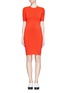 Main View - Click To Enlarge - OPENING CEREMONY - Contrast cutout trim knit dress