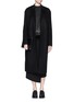 Figure View - Click To Enlarge - ALEXANDER WANG - Felted wool blend coat