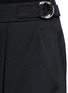 Detail View - Click To Enlarge - ALEXANDER WANG - Pleat front tailored wool crepe shorts