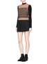 Figure View - Click To Enlarge - ALEXANDER WANG - Pleat front tailored wool crepe shorts