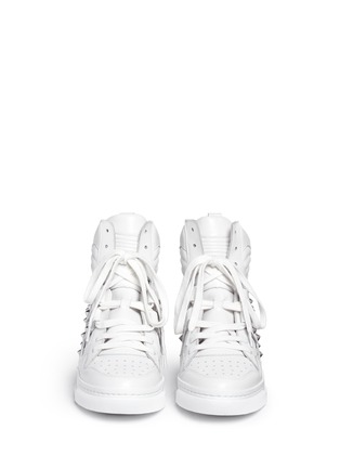 Figure View - Click To Enlarge - ASH - 'Clash' high top leather wedge sneakers