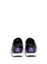 Back View - Click To Enlarge - ASH - 'Hop' croc embossed leather glitter lamé sneakers