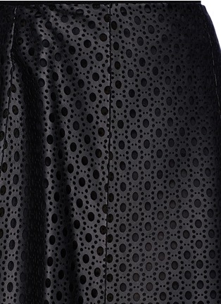Detail View - Click To Enlarge - THEORY - 'Bhima' lasercut lamb leather skirt