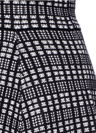 Detail View - Click To Enlarge - THEORY - 'Rortie C' grid intarsia skirt