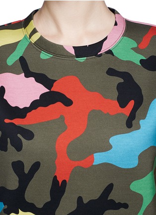Detail View - Click To Enlarge - VALENTINO GARAVANI - 'Camupsychedelic' scuba jersey sweatshirt