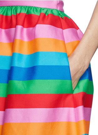 Detail View - Click To Enlarge - VALENTINO GARAVANI - '1973' stripe radzimir midi skirt