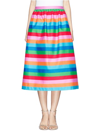 Main View - Click To Enlarge - VALENTINO GARAVANI - '1973' stripe radzimir midi skirt