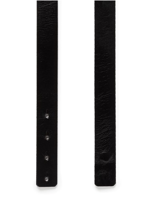 Detail View - Click To Enlarge - ST. JOHN - Metal plate leather belt