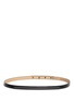 Main View - Click To Enlarge - ST. JOHN - Metal plate skinny leather belt
