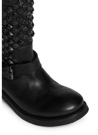 Detail View - Click To Enlarge - ASH - 'Tokyo' stud leather biker boots