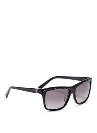 Figure View - Click To Enlarge - VALENTINO GARAVANI - Rockstud square-frame sunglasses