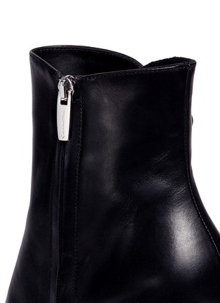 Detail View - Click To Enlarge - GIANVITO ROSSI - 'Savoie 85' military button leather boots