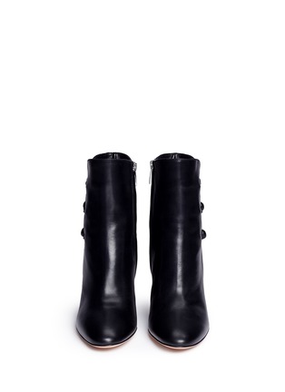 Front View - Click To Enlarge - GIANVITO ROSSI - 'Savoie 85' military button leather boots