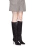Figure View - Click To Enlarge - GIANVITO ROSSI - 'Dana' knee high suede boots