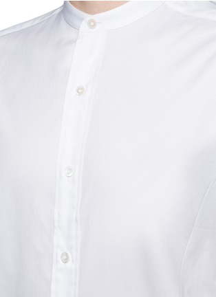 Detail View - Click To Enlarge - PORTS 1961 - Banded collar cotton poplin shirt