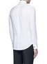 Back View - Click To Enlarge - PORTS 1961 - Pleated front cotton poplin shirt