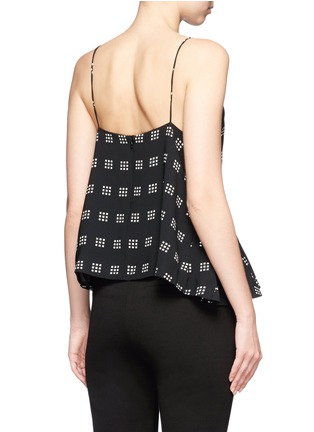 Back View - Click To Enlarge - C/MEO COLLECTIVE - 'Spelt Out' tile print ruffle top