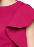 Detail View - Click To Enlarge - C/MEO COLLECTIVE - 'Heart Commands' asymmetric ruffle sleeve cropped top