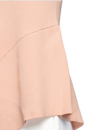 Detail View - Click To Enlarge - C/MEO COLLECTIVE - 'There is a Way' flared hem rib knit top