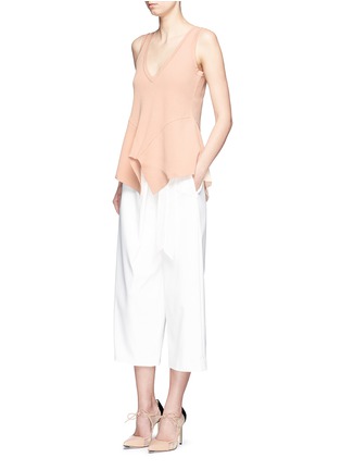 Figure View - Click To Enlarge - C/MEO COLLECTIVE - 'There is a Way' flared hem rib knit top