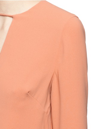 Detail View - Click To Enlarge - C/MEO COLLECTIVE - 'Spelt Out' flared cuff crepe top
