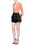 Figure View - Click To Enlarge - C/MEO COLLECTIVE - 'Spelt Out' flared cuff crepe top