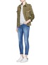 Figure View - Click To Enlarge - CLOSED - 'Skinny Pusher' stretch denim pants