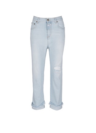 Main View - Click To Enlarge - CLOSED - 'Lily' distressed boyfriend jeans