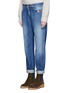 Front View - Click To Enlarge - CLOSED - 'Pat' boyfriend fit washed jeans
