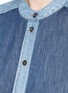Detail View - Click To Enlarge - CLOSED - Patchwork cotton denim shirt dress