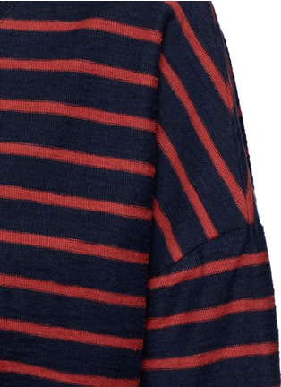 Detail View - Click To Enlarge - CLOSED - Stripe cotton T-shirt