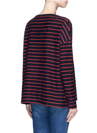 Back View - Click To Enlarge - CLOSED - Stripe cotton T-shirt