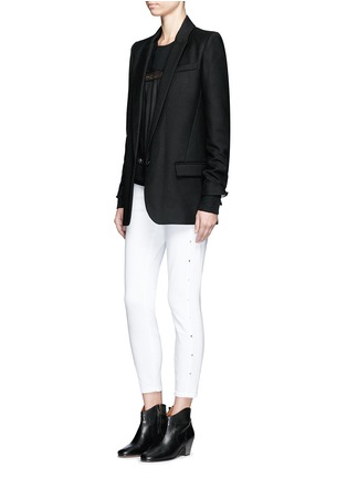Figure View - Click To Enlarge - ISABEL MARANT ÉTOILE - 'Igor' textured wool blend blazer