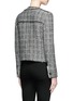 Back View - Click To Enlarge - ISABEL MARANT ÉTOILE - 'Laura' stripe frayed edge tweed jacket