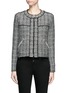 Main View - Click To Enlarge - ISABEL MARANT ÉTOILE - 'Laura' stripe frayed edge tweed jacket