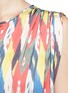Detail View - Click To Enlarge - ISABEL MARANT ÉTOILE - 'Hervey' rainbow tribal print drawstring blouse
