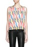 Main View - Click To Enlarge - ISABEL MARANT ÉTOILE - 'Hervey' rainbow tribal print drawstring blouse