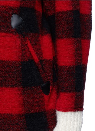Detail View - Click To Enlarge - ISABEL MARANT ÉTOILE - 'Fimo' check wool blend bouclé jacket