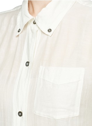 Detail View - Click To Enlarge - ISABEL MARANT ÉTOILE - 'Lindsey' sheer cotton silk shirt
