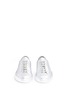 Front View - Click To Enlarge - COMMON PROJECTS - 'Original Achilles' metallic leather sneakers
