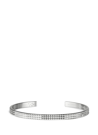 Main View - Click To Enlarge - LE GRAMME - Guilloché Le 13 Grammes' stud sterling silver cuff